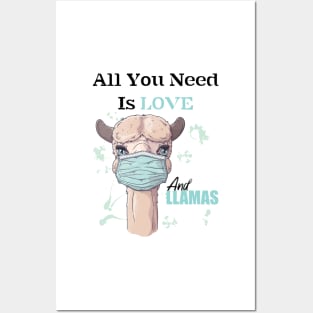 All You Need Is Love And Llamas Posters and Art